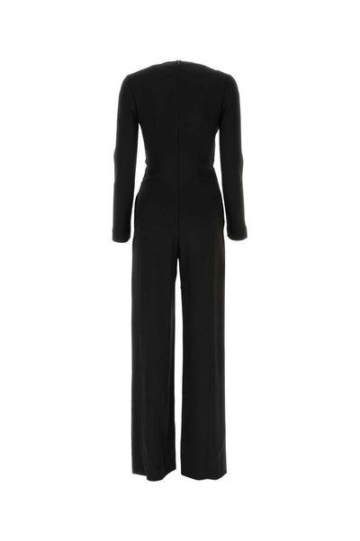 Alberta Ferretti Women Black Acetate Blend Jumpsuit