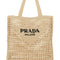 Prada Women Raffia Shopping Bag
