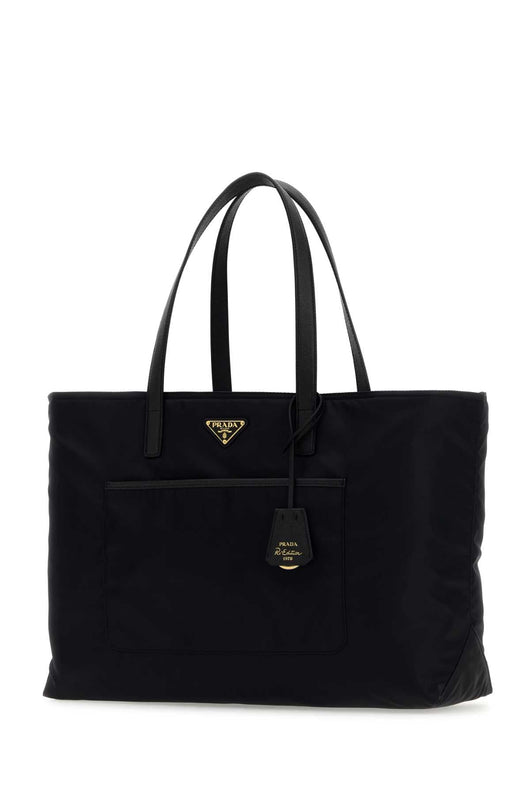 Prada Women Black Re-Nylon Large Re-Edition 1978 Shopping Bag