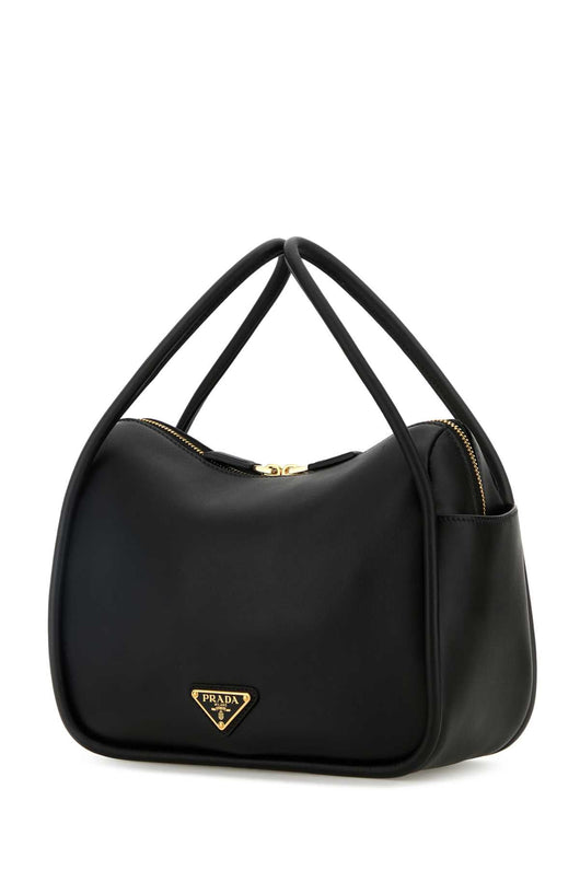 Prada Women Black Leather Handbag