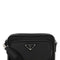 Prada Men Black Re-Nylon And Leather Crossbody Bag