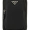 Prada Men Black Leather Phone Case