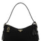 Prada Women Black Nylon Large Aimee Shoulder Bag