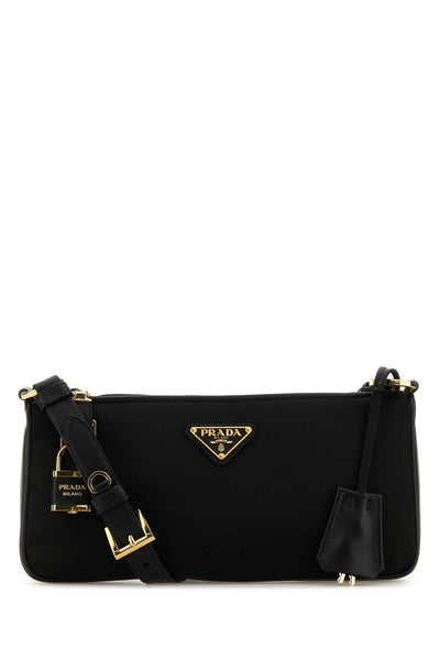 Prada Women Black Re-Nylon Crossbody Bag