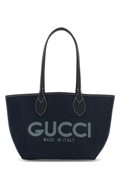 Gucci Women Denim Totissima Reversibile Shopping Bag
