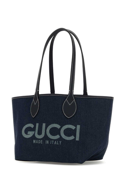 Gucci Women Denim Totissima Reversibile Shopping Bag