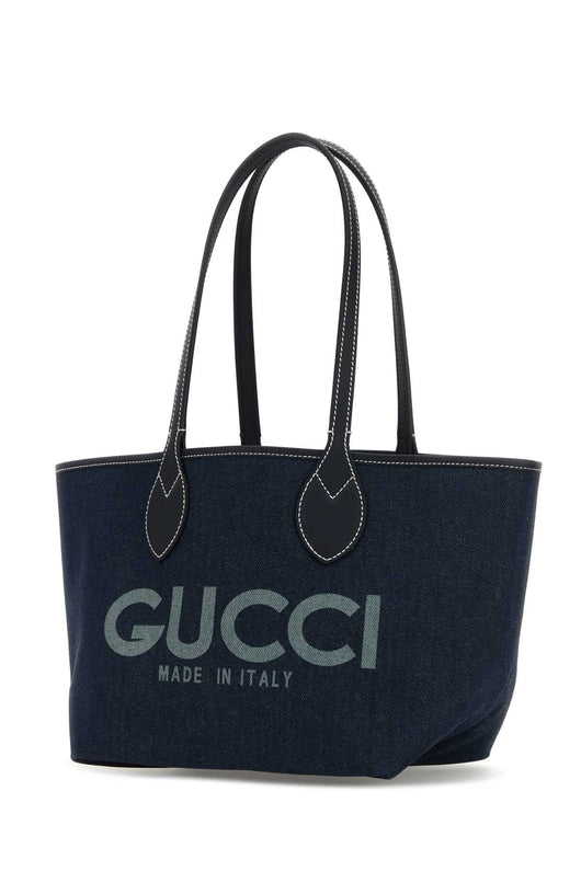 Gucci Women Denim Totissima Reversibile Shopping Bag