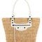 Balenciaga Women Raffia Small Le City Bucket Bag