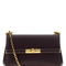 Dolce & Gabbana Women Aubergine Leather Mini Marlene Shoulder Bag