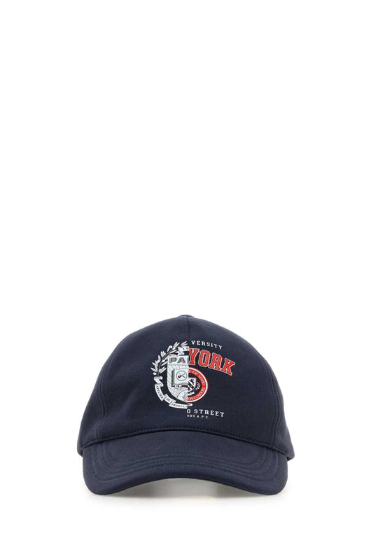 A.P.C. Men Denim Blue Cotton A.P.C. X Marc Jacobs Baseball Cap