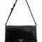 Prada Women Black Leather Medium Shoulder Bag