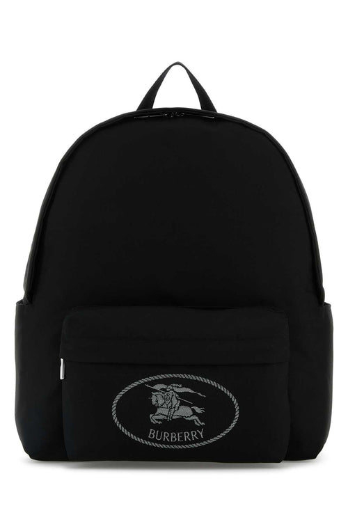 Burberry Men Black Canvas Backpack
