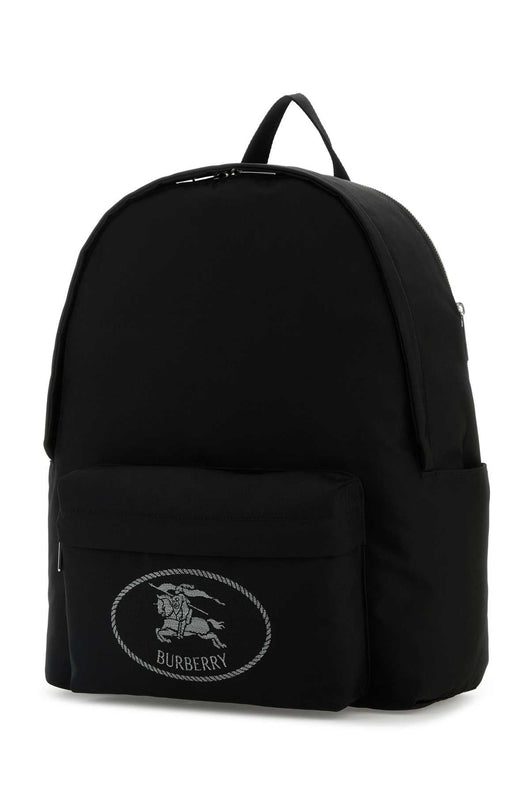 Burberry Men Black Canvas Backpack