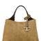 Tod's Women Cappuccino Suede Handbag