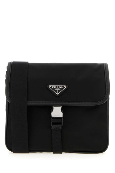 Prada Men Black Re-Nylon Crossbody Bag