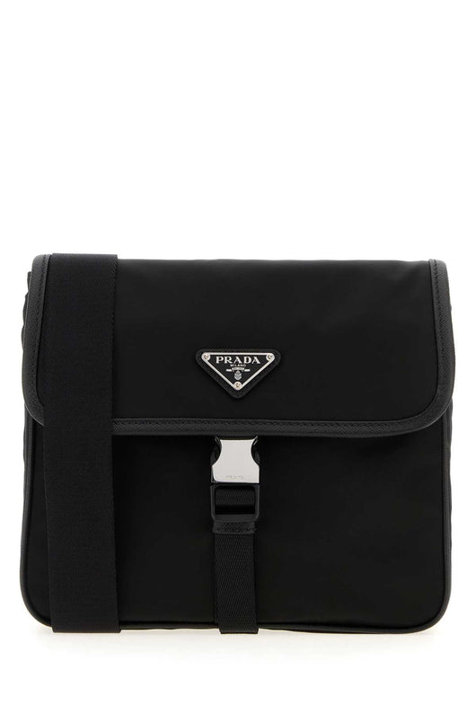 Prada Men Black Re-Nylon Crossbody Bag