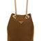 Prada Women Camel Re-Nylon Prada Mariner Bucket Bag