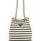 Prada Women Embroidered Canvas Bucket Bag