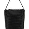 Bottega Veneta Men Black Leather Shopping Bag