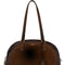 Prada Women Brown Suede Medium Prada Bowling Shoulder Bag