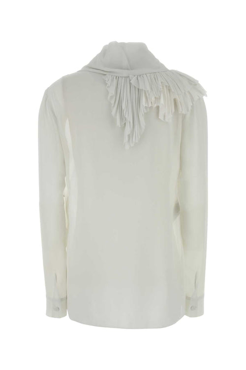 Alberta Ferretti Women White Crepe Shirt