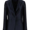 Alberta Ferretti Women Navy Blue Satin Blazer