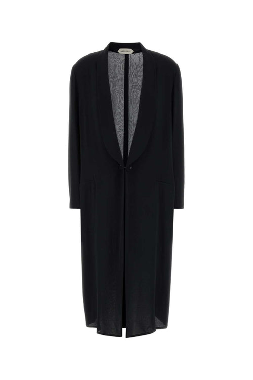 Alberta Ferretti Women Black Crepe Coat