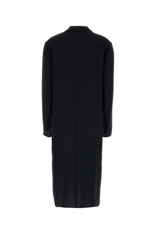Alberta Ferretti Women Black Crepe Coat