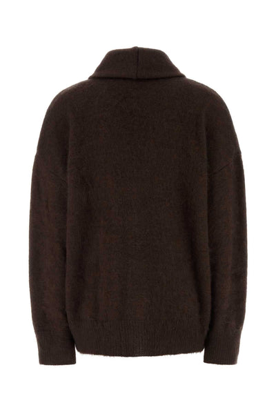 Alberta Ferretti Women Brown Wool Blend Cardigan