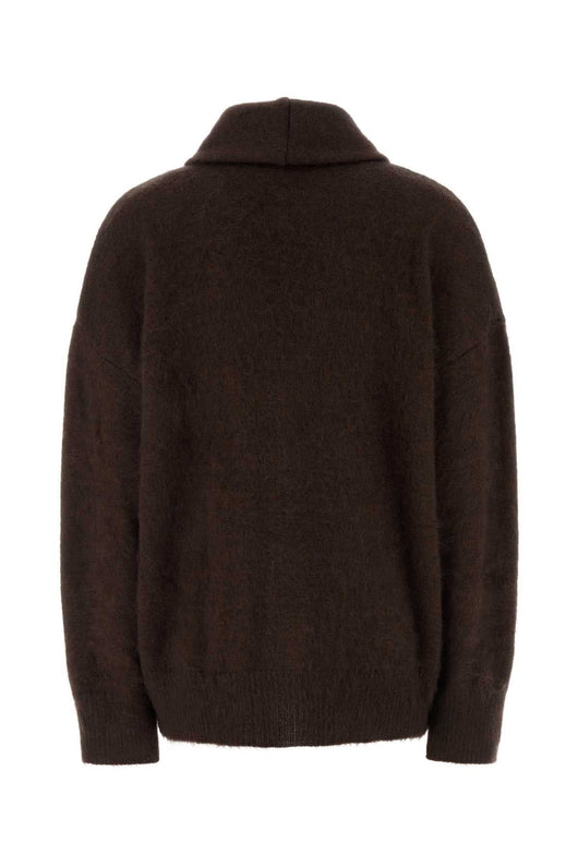 Alberta Ferretti Women Brown Wool Blend Cardigan