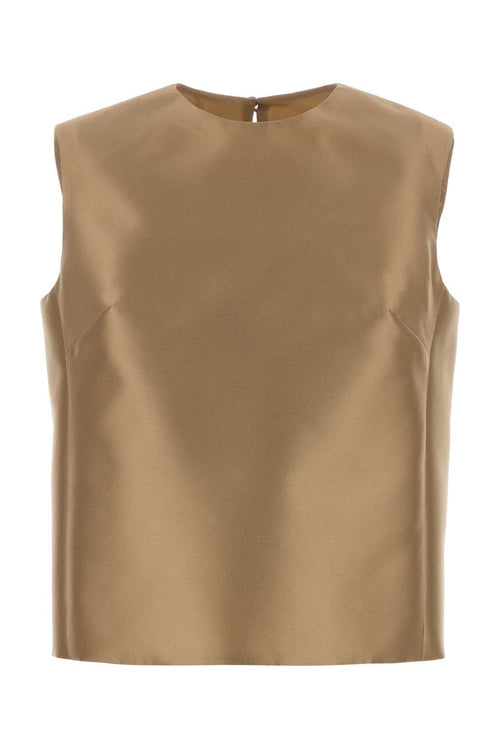 Alberta Ferretti Women Beige Jacquard Top