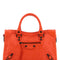 Balenciaga Women Fluo Orange Leather Small Le City Handbag