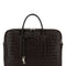 Bottega Veneta Men Dark Brown Leather Getaway Briefcase