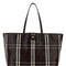 Burberry Women Embroidered Canvas Medium Highlands Shopping Bag