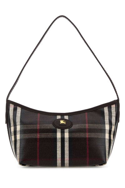 Burberry Women Printed Canvas Mini Highlands Shoulder Bag