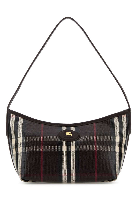 Burberry Women Printed Canvas Mini Highlands Shoulder Bag