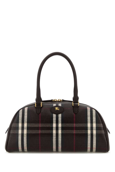 Burberry Women Printed Canvas Medium Highlands Handbag