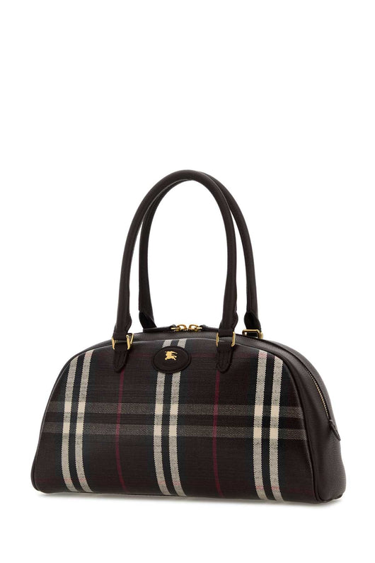Burberry Women Printed Canvas Medium Highlands Handbag
