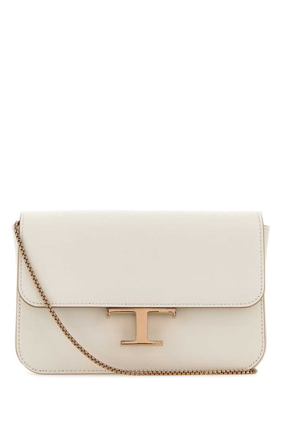 Tod's Women Ivory Leather Micro Crossbody Bag