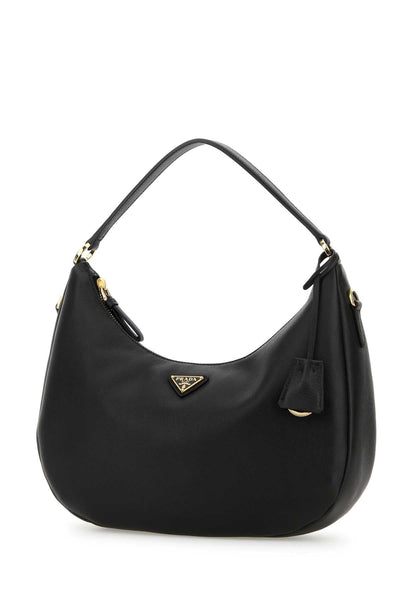Prada Women Black Leather Handbag