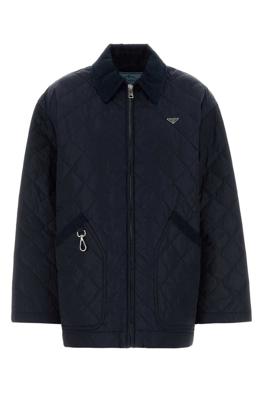 Prada Women Navy Blue Re-Nylon Jacket