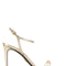 Prada Women Gold Leather Sandals