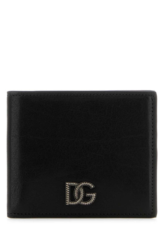 Dolce & Gabbana Men Black Leather Wallet