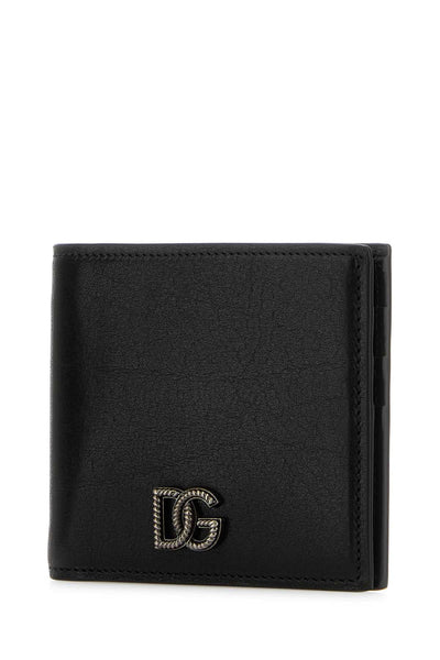 Dolce & Gabbana Men Black Leather Wallet