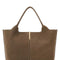 Tod's Women Dove Grey Suede Shopping Bag