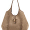 Tod's Women Dove Grey Suede Medium Shoulder Bag