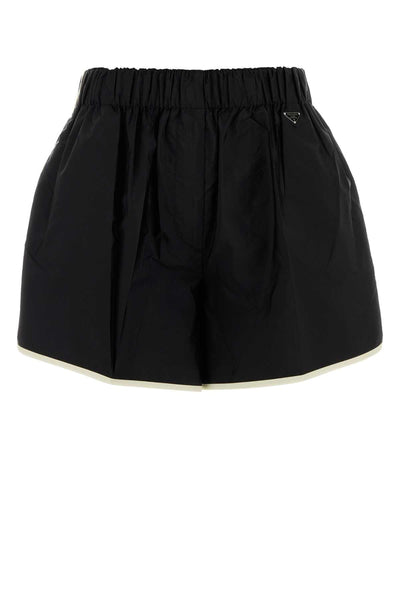 Prada Women Black Re-Nylon Shorts