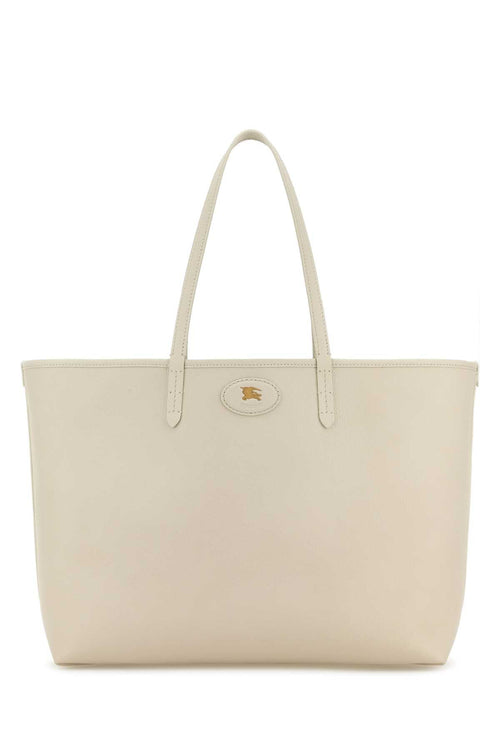Burberry Women Ivory Leather Reversibile Bag