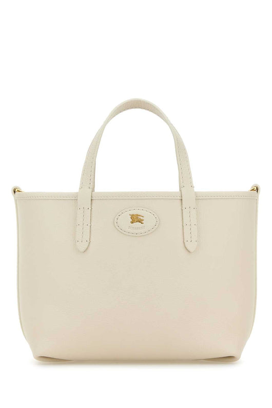 Burberry Women Ivory Mini Bloomsbury Reversible Handbag