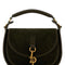 Burberry Women Bottle Green Suede Handbag